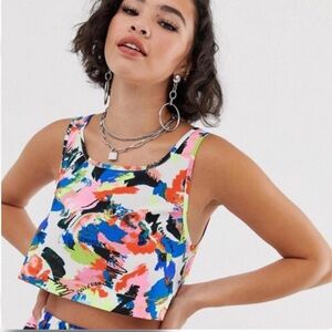 Collusion Neon Splatter Short and Tank  Set
